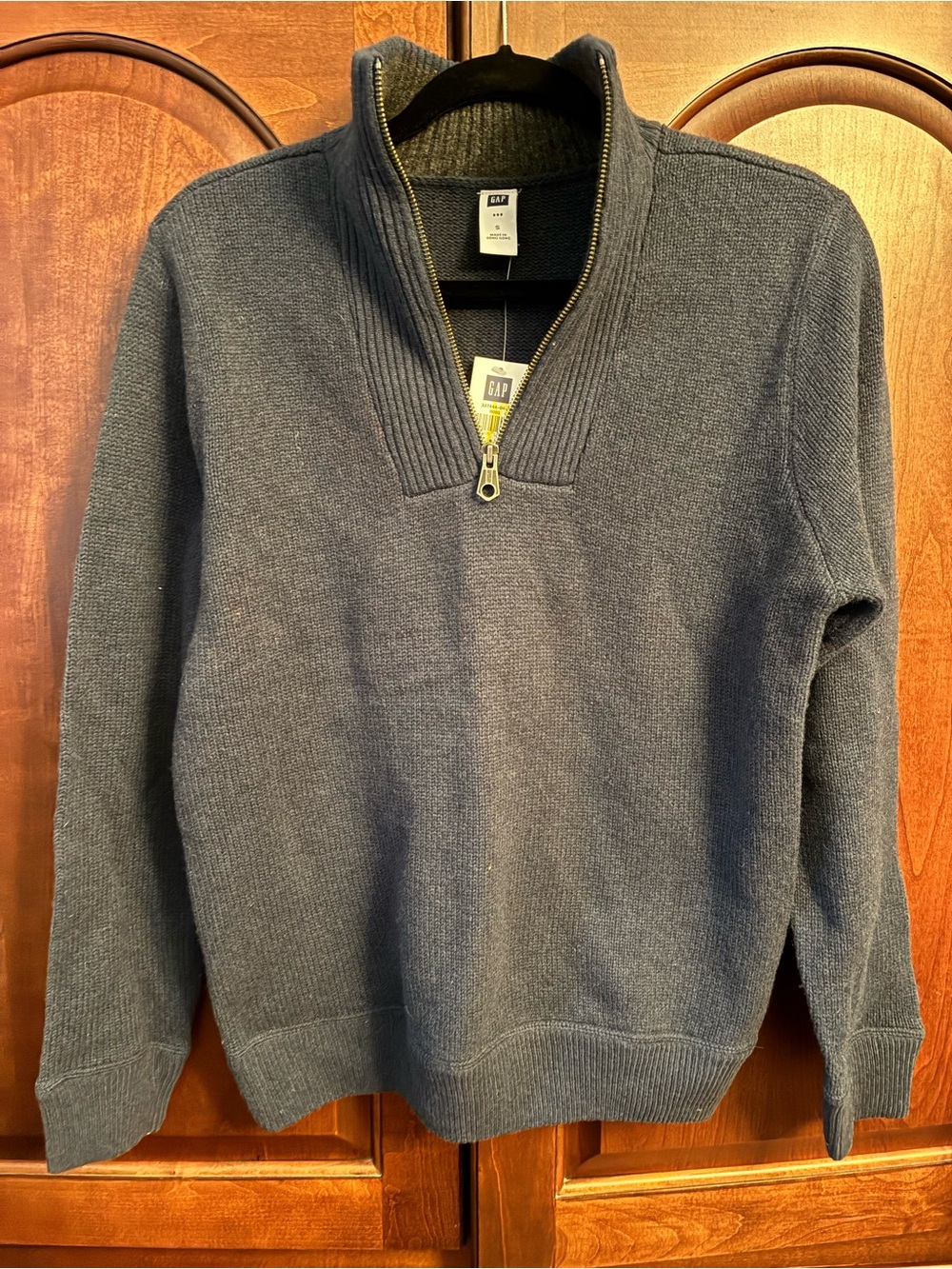 GAP Mens Small Vintage Y2K Deadstock Quarter Zip Sweater NWT Prep Grandpa Knit